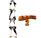 Dibujo Madagascar 2 Pingüinos pintado por fatima