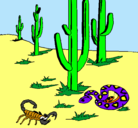 Dibujo Desierto pintado por lucasymila