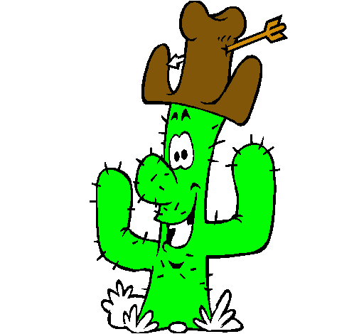 Cactus con sombrero