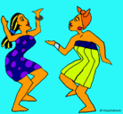 Dibujo Mujeres bailando pintado por EFRATA