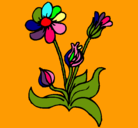 Dibujo Flores pintado por babymaro