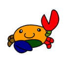 Dibujo Acuarel el cangrejo pintado por LEO