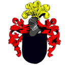 Dibujo Escudo de armas y casco pintado por matias