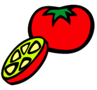 Dibujo Tomate pintado por aira12