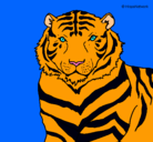 Dibujo Tigre pintado por LauraPozo