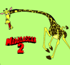 Dibujo Madagascar 2 Melman 2 pintado por Yeshúa