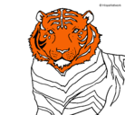 Dibujo Tigre pintado por adrian