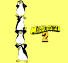 Dibujo Madagascar 2 Pingüinos pintado por RICKY