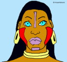 Dibujo Mujer maya pintado por cristina1