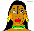 Dibujo Mujer maya pintado por CHIKI-2