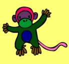Dibujo Mono pintado por SAMUEL