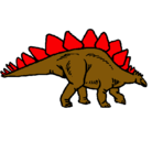 Dibujo Stegosaurus pintado por quim
