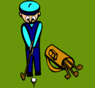 Dibujo Jugador de golf II pintado por Krisberly