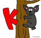 Dibujo Koala pintado por bart