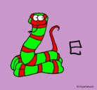 Dibujo Serpiente pintado por LILI