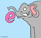 Dibujo Elefante pintado por hellohitty