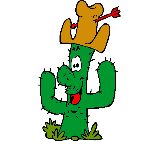 Cactus con sombrero