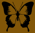 Dibujo Mariposa con alas negras pintado por .junioreselmejor