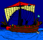 Dibujo Barco romano pintado por PATOKAPO