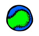 Dibujo Pelota de béisbol pintado por PKE