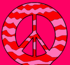 Dibujo Símbolo de la paz pintado por annerys