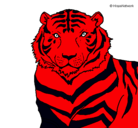 Dibujo Tigre pintado por armando