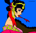 Dibujo Princesa china pintado por noelia