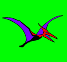 Dibujo Pterodáctilo pintado por hugo