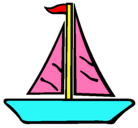 Dibujo Barco velero pintado por monica