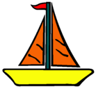Dibujo Barco velero pintado por karen