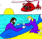 Dibujo Rescate ballena pintado por tesy