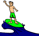 Dibujo Surfista pintado por luisa