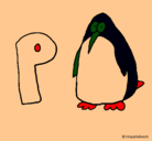 Dibujo Pingüino pintado por antonio