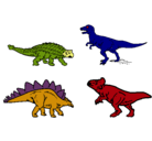 Dibujo Dinosaurios de tierra pintado por anthony