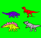 Dibujo Dinosaurios de tierra pintado por mariajesus