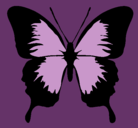 Dibujo Mariposa con alas negras pintado por KaRiTo