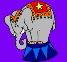 Dibujo Elefante actuando pintado por PAQUI
