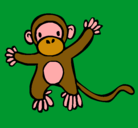 Dibujo Mono pintado por taty