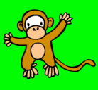 Dibujo Mono pintado por KAREN