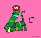 Dibujo Serpiente pintado por LUISAMARIA