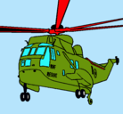 Dibujo Helicóptero al rescate pintado por max