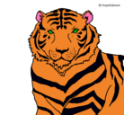 Dibujo Tigre pintado por grethel