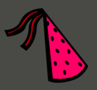Dibujo Sombrero de cumpleaños pintado por prisila