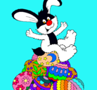 Dibujo Conejo de Pascua pintado por Snoopy
