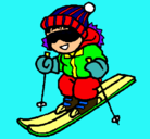 Dibujo Niño esquiando pintado por Nairaki