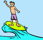 Dibujo Surfista pintado por alberto
