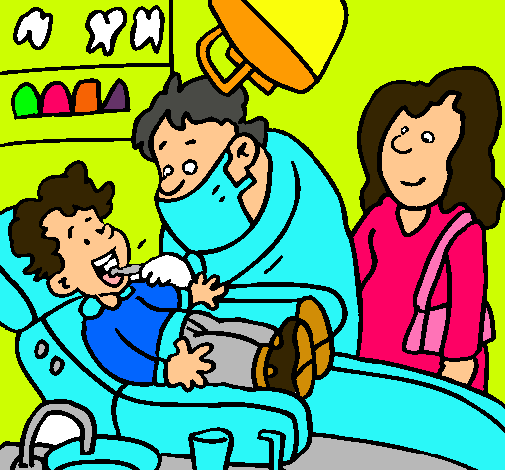 Niño en el dentista