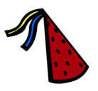Dibujo Sombrero de cumpleaños pintado por luisito