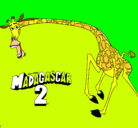 Dibujo Madagascar 2 Melman 2 pintado por sergio