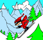 Dibujo Esquiador pintado por naxox